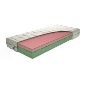 TEXPOL HARMONY - komfortní vysoká matrace s potahem Aloe Vera, snímatelný potah