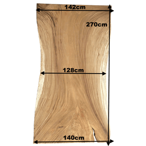 FaKOPA s. r. o. SUAR - stolová deska ze suaru 220 x 140 cm, suar