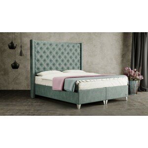 Materasso VIENNA - čalouněná postel (typ potahu B) 140 x 200 cm, celočalouněná + MDF deska