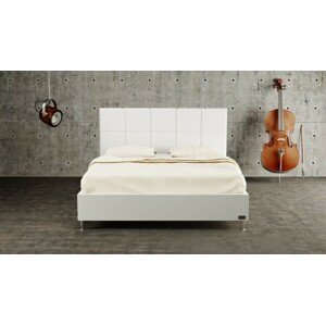 Materasso VEGA - designová čalouněná postel (typ potahu B) 100 x 200 cm, celočalouněná + MDF deska