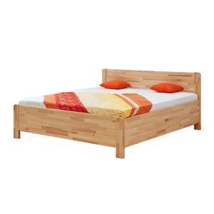 BMB SOFI PLUS - masivní dubová postel  s úložným prostorem 200 x 200 cm, dub masiv