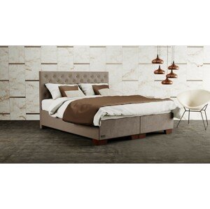 Materasso VELORUM - čalouněná postel (typ potahu A) 200 x 200 cm, celočalouněná + MDF deska