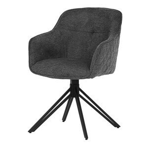 Autronic Jídelní a  konferenční židle - šedá - 56 x 82 x 62 cm, textil + kov