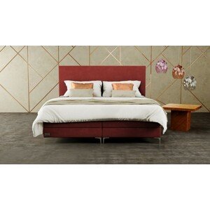 Materasso SIRIUS - designová postel s čalouněným čelem (typ potahu A) ATYP, celočalouněná + MDF deska