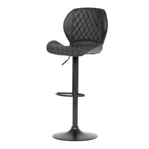 Autronic COWBOY - židle barová - černá, kov + látka