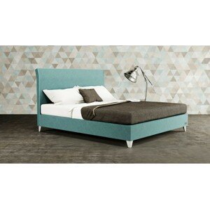 Materasso SIENA - designová čalouněná postel (typ potahu B) 90 x 200 cm, celočalouněná + MDF deska