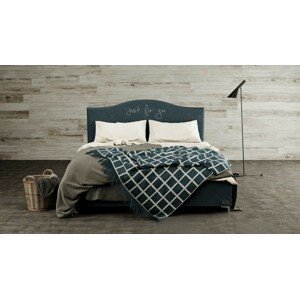 Materasso NAVY - čalouněná postel s možností vlastní výšivky (typ potahu B) 100 x 200 cm, celočalouněná + MDF deska