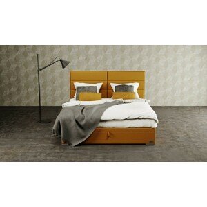 Materasso CORONA - designová čalouněná postel (typ potahu B) ATYP, celočalouněná + MDF deska