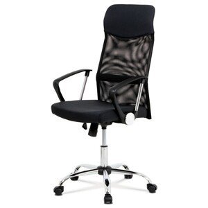 Autronic Kancelářská židle - černá - 59 x 110-120 x 59 cm, plast + textil + kov