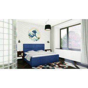 Slumberland BELFAST MISTRAL - postel s výrazným čelem a úložným prostorem, celočalouněná + lamino