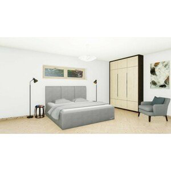 Slumberland DOVER MISTRAL - čalouněná postel s úložným prostorem 80 x 210 cm, celočalouněná + lamino