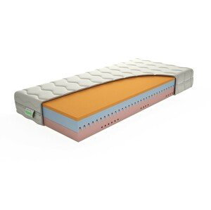 TEXPOL Komfortní matrace DREAM LUX - matrace s VISCO pěnou a Aloe Vera Silver potahem 120 x 200 cm, snímatelný potah