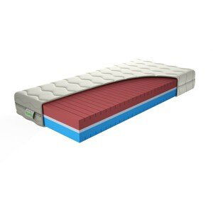 TEXPOL TARA - komfortní matrace s úpravou proti pocení a s potahem Tencel 200 x 210 cm, snímatelný potah