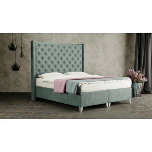 Materasso VIENNA - čalouněná postel (typ potahu A) 200 x 200 cm, celočalouněná + MDF deska
