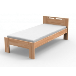 TEXPOL NELA - masivní buková postel s parketovým vzorem - Akce! 180 x 200 cm, buk masiv