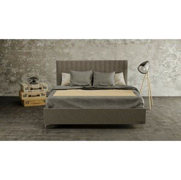 Materasso BELLATRIX - designová postel s čalouněným čelem (typ potahu B) ATYP, celočalouněná + MDF deska