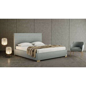 Materasso NOBILIA - designová čalouněná postel (typ potahu B), celočalouněná + MDF deska