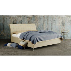 Materasso FRANCESCA - designová čalouněná postel (typ potahu A) 90 x 200 cm, celočalouněná + MDF deska