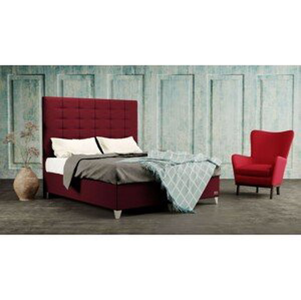 Materasso WILD - designová čalouněná postel s vysokým čelem (typ potahu B) 100 x 200 cm, celočalouněná + MDF deska