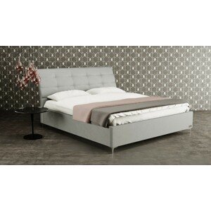 Materasso CLAUDIA - designová čalouněná postel (typ potahu A), celočalouněná + MDF deska
