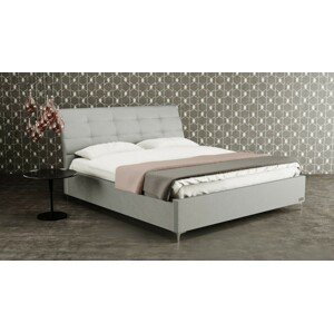 Materasso CLAUDIA - designová čalouněná postel (typ potahu A) 100 x 200 cm, celočalouněná + MDF deska