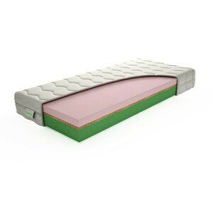 TEXPOL Pohodlná matrace ELASTIC -  oboustranná matrace s různými stranami tuhosti 110 x 210 cm, snímatelný potah