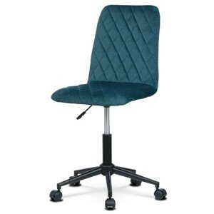 Autronic Výškově nastavitelná dětská židle - modrá - 46 x 87-100 x 53 cm, textil + kov