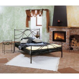IRON-ART CALABRIA - luxusní kovová postel 90 x 200 cm, kov