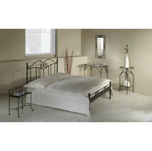 IRON-ART SARDEGNA - romantická kovová postel 90 x 200 cm, kov