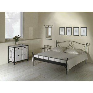 IRON-ART MODENA - nadčasová kovová postel 160 x 200 cm, kov