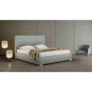 Materasso NOBILIA - designová čalouněná postel (typ potahu A) ATYP, celočalouněná + MDF deska