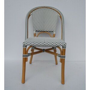 FaKOPA s. r. o. BISTRO - židle z umělého ratanu - bílá, umělý ratan + ratan