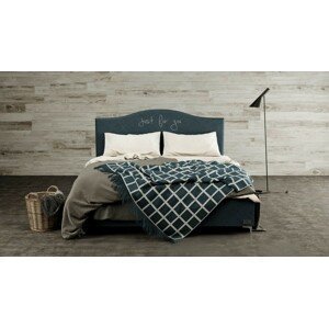 Materasso NAVY - čalouněná postel s možností vlastní výšivky (typ potahu A) 200 x 200 cm, celočalouněná + MDF deska