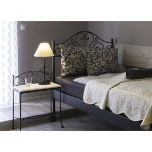 IRON-ART MALAGA kanape - romantická kovová postel 140 x 200 cm, kov
