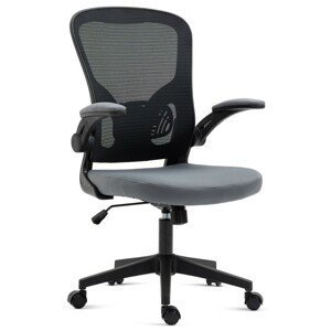Autronic Odlehčená kancelářská židle - černo-šedá - 64 x 100-110 x 58 cm, plast + textil