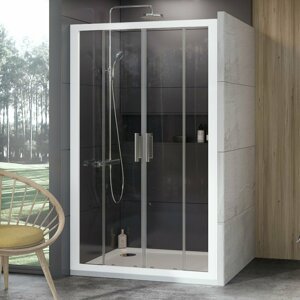 Sprchové dveře 150x190 cm Ravak 10° bílá 0ZKP0100Z1