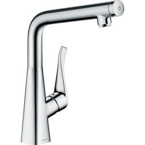 Dřezová baterie Hansgrohe Metris Select M71 s otočným raménkem chrom 14883000