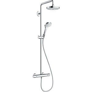 Sprchový systém Hansgrohe Croma Select S na stěnu s termostatickou baterií bílá/chrom 27253400