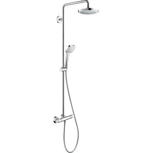 Sprchový systém Hansgrohe Croma Select E na stěnu s termostatickou baterií bílá/chrom 27256400