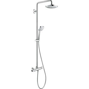 Sprchový systém Hansgrohe Croma Select E na stěnu s termostatickou baterií bílá/chrom 27257400