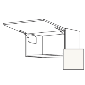 Kuchyňská skříňka horní Naturel Erika24 výklopná 60x36x35 cm bílá lesk 450.WK6036N