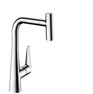 Dřezová baterie Hansgrohe Talis s vytahovací sprškou chrom 73853000