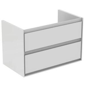Koupelnová skříňka pod umyvadlo Ideal Standard Connect Air 80x44x51,7 cm světle šedá lesk/bílá mat E0819EQ