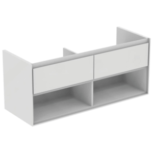 Koupelnová skříňka pod umyvadlo Ideal Standard Connect Air 120x44x51,7 cm šedý dub/bílá mat E0829PS