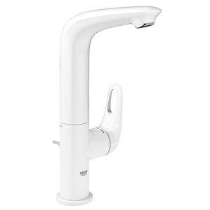 Vysoká umyvadlová baterie Grohe Eurostyle New s výpustí Moon White / chrom 23569LS3