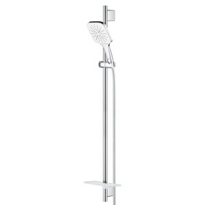 Sprchový set Grohe Rainshower SmartActive Cube na stěnu s poličkou měsíční bílá 26586LS0