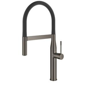 Dřezová baterie Grohe Essence se silikonovým ramínkem Hard Graphite 30294A00