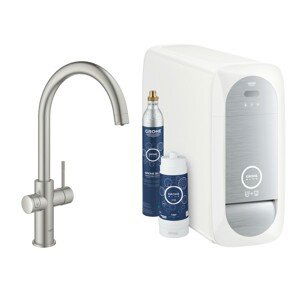 Dřezová baterie Grohe Blue Home s výpustí supersteel 31455DC1