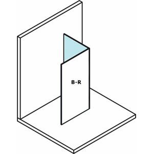 Polysan MODULAR SHOWER pevný panel k instalaci na stěnu modulu MS2, 1000 mm, pravý,MS2B-100R