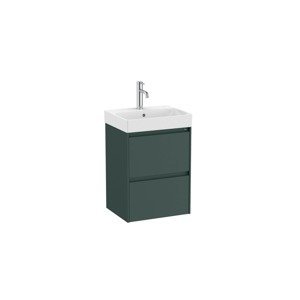 Koupelnová skříňka s umyvadlem Roca ONA 45x64,5x36 cm zelená mat ONA45ZK2ZZM
